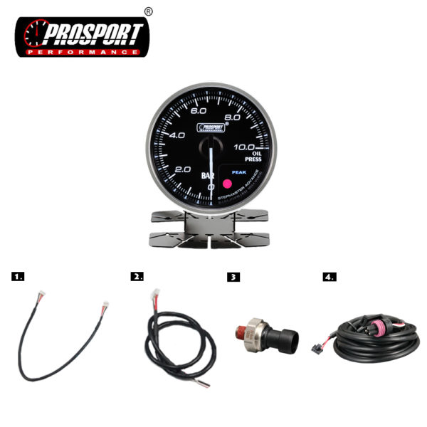 Karwork ProSport Supreme Reloj medidor presión de aceite