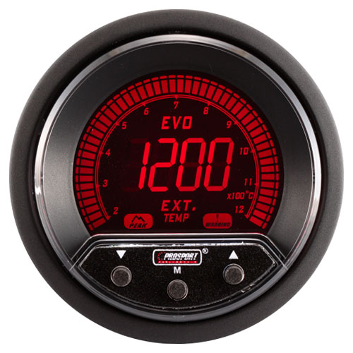 Karwork ProSport Reloj medidor Evo EGT - Temperatura escape(1200Â°C, 4 colores)