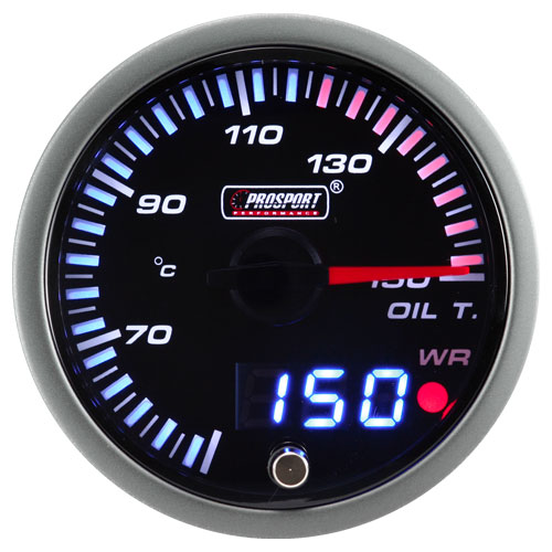 Karwork ProSport JDM "Dual Display" Reloj medidor temperatura de aceite (60 mm)