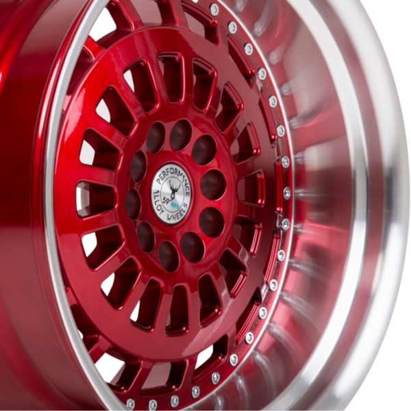 Distribuidor oficial 59º North Wheels España y Portugal - official dealer - llantas D-007 - red - driftkit