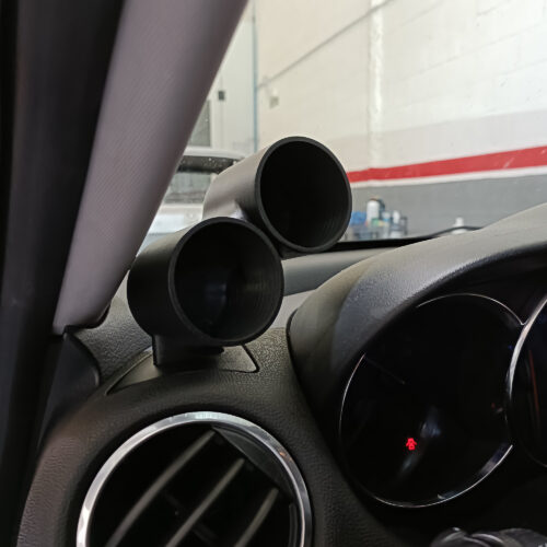 Soporte de reloj doble para BMW E90/ 91/ 92/ 93 acabado liso
