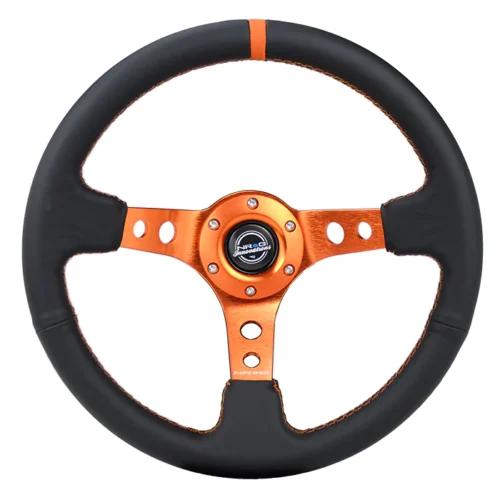 Volante 35cm de cuero - RST-006OR