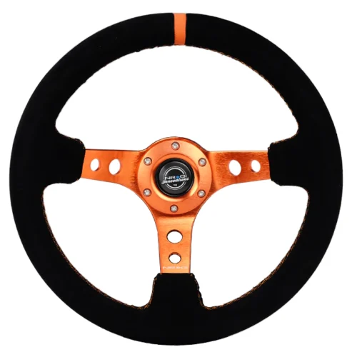 Volante piel vuelta de 35cm con 3" de profundidad