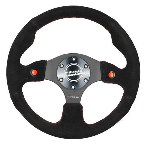 Volante piel vuelta de 32cm plano