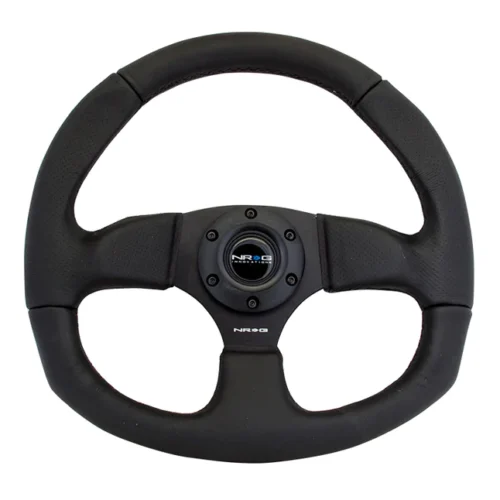 Volante fondo plano de cuero - RST-009R