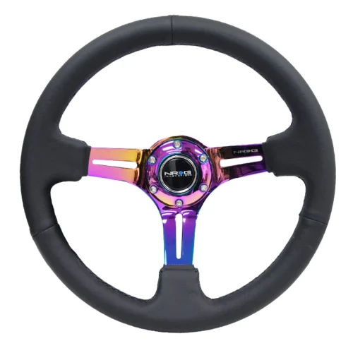 Volante 35cm de cuero - RST-018R-MCBS