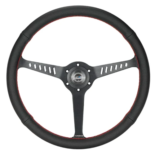 Volante clásico de 38cm cuero perforado - RST-380STL-B