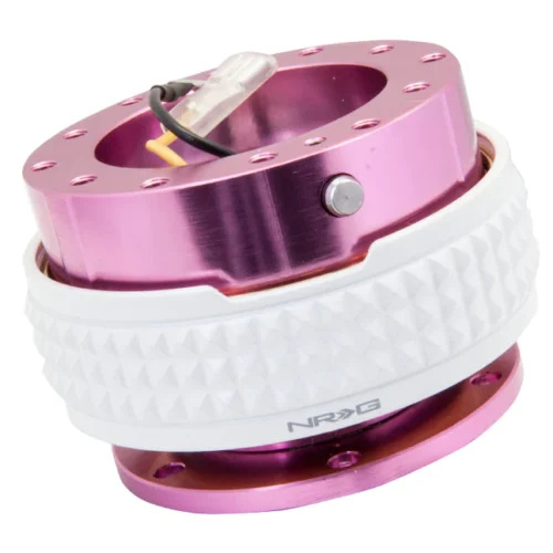 2.1 Quick Release Extraible Rápido Pink White para volante