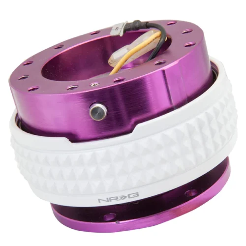 2.1 Quick Release Extraible Rápido Purple White para volante