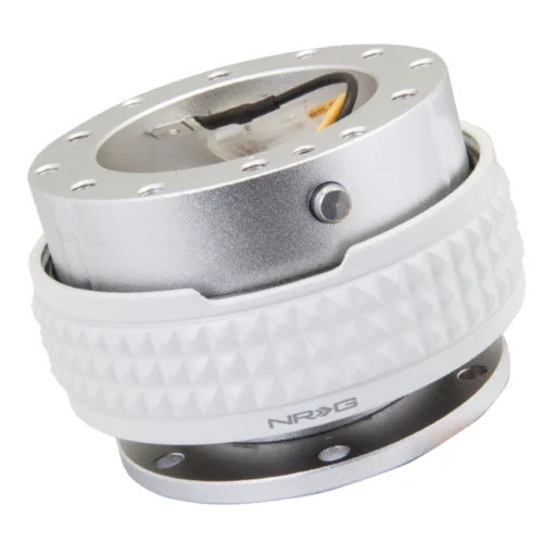 2.1 Quick Release Extraible Rápido Silver White para volante