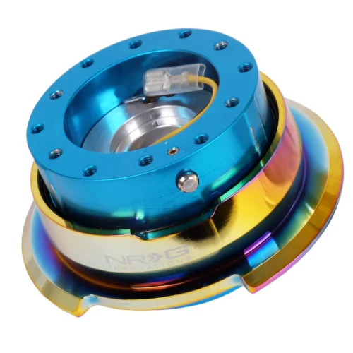 2.8 Quick Release Extraible Rápido Blue Chrome para volante