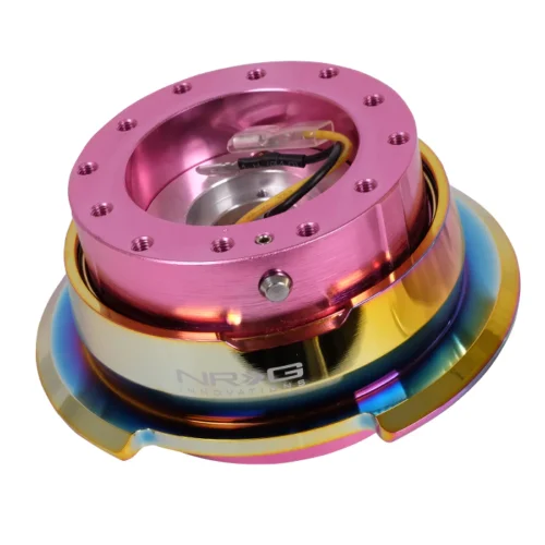 2.8 Quick Release Extraible Rápido Pink Rainbow para volante