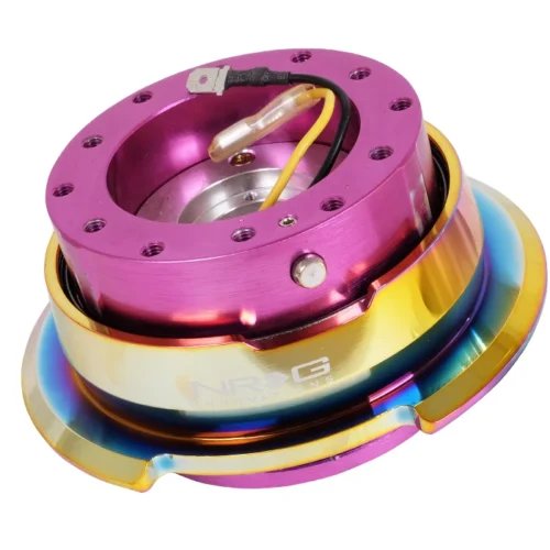 2.8 Quick Release Extraible Rápido Purple Rainbow para volante