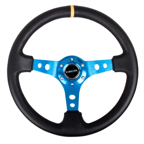 Volante 35cm de cuero - RST-006BL-Y