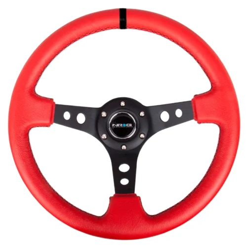 Volante 35cm de cuero - RST-006RR-BS-B