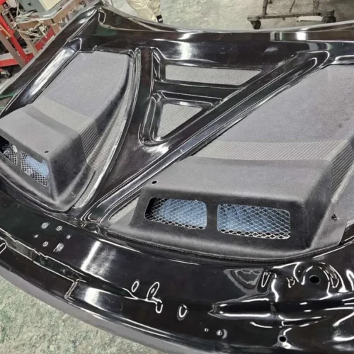 Funda de lluvia ventilada del capó Toyota GR86 de Voltex Racing (FRP)