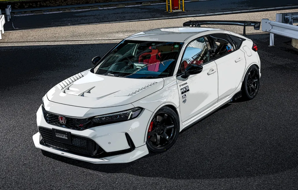 dry carbon hood voltex racing honda civic type r